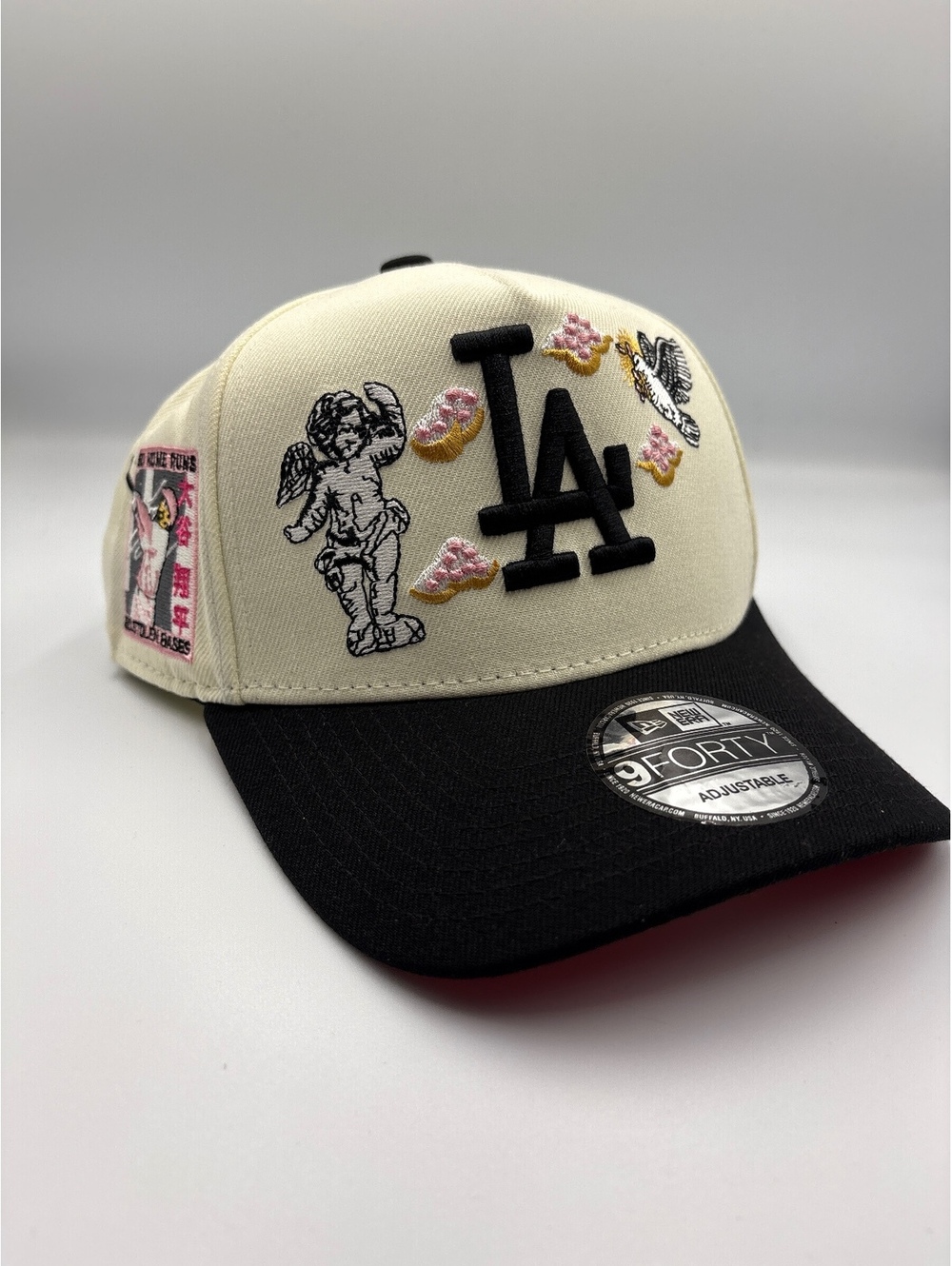 New Era LA 9FORTY Adjustable Baseball Cap with Angel and Dove Embroidery